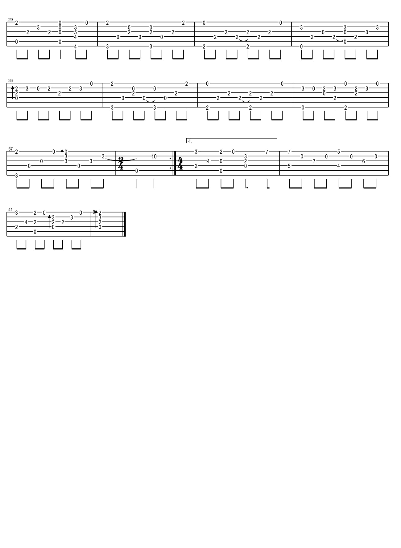 Wind Song指弹吉他谱 六线谱_原版_押尾桑