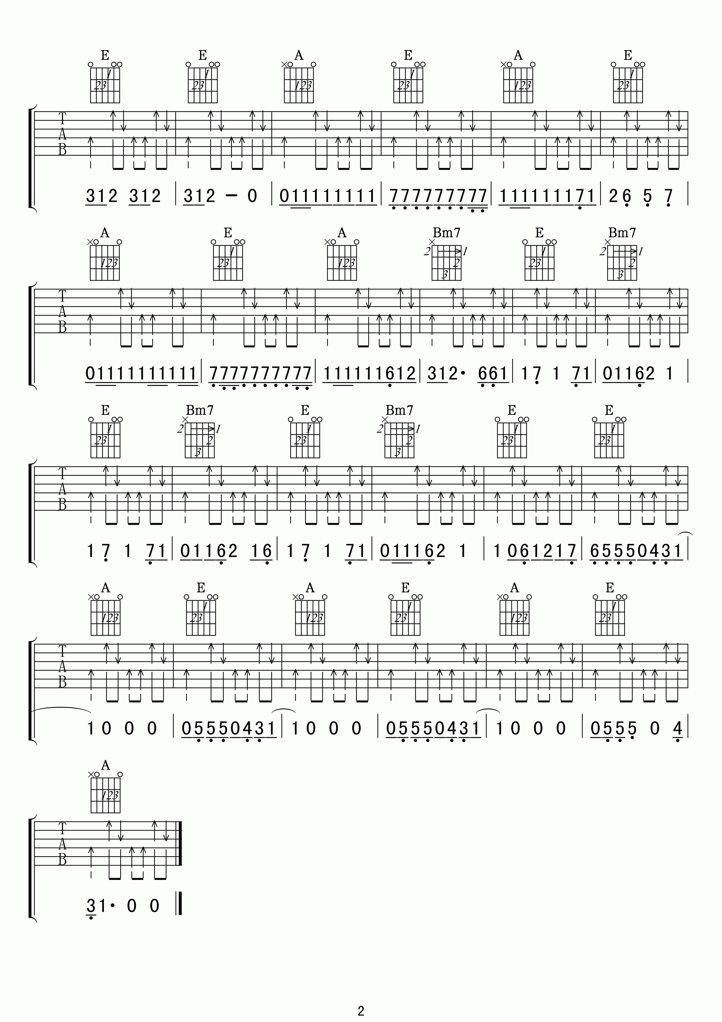 说出你的愿望吉他谱 A调女生版_小叶歌吉他编配_少女时代