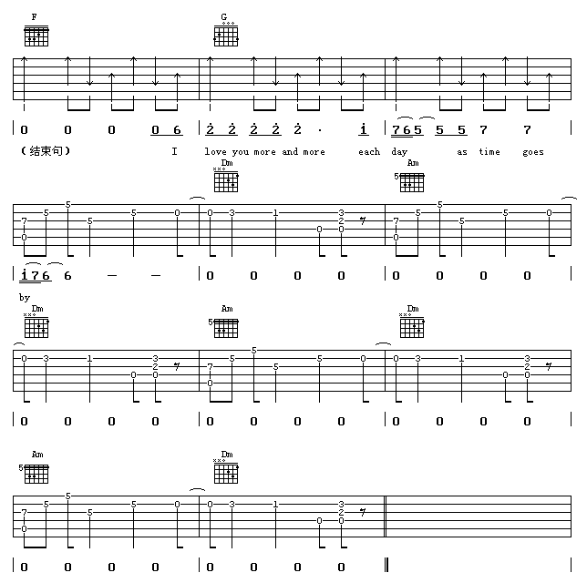 卡萨布兰卡吉他谱 A调扫弦版_17吉他编配_贝蒂·希金斯