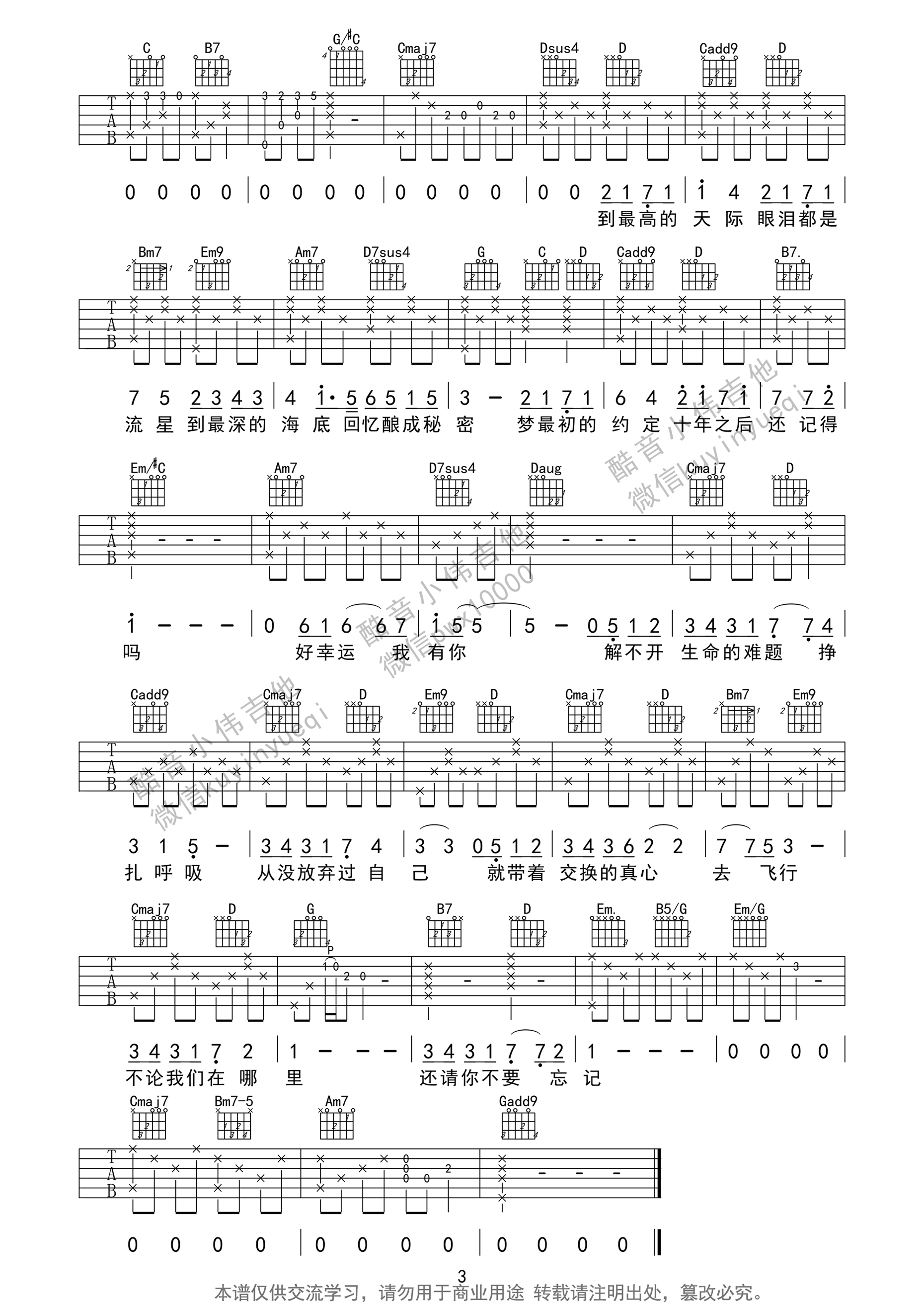 还记得吗吉他谱 G调精选版_配音小伟吉他编配_张韶涵